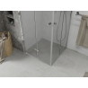 Mexen Lima Duo kokkupandav dušikabiin 70 x 70 cm, läbipaistev, kroom - 856-070-070-02-00