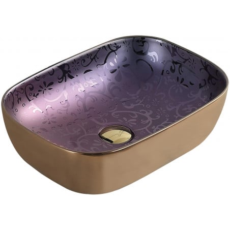 Mexen Rita lavabo à poser 45 x 32 cm, violet - 21084557