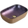 Mexen Rita lavabo à poser 45 x 32 cm, violet - 21084557