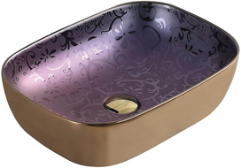 Mexen Rita opbouw waskom 45 x 32 cm, paars - 21084557
