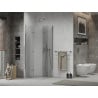 Mexen Lima Duo cabine de douche pliante 90 x 90 cm, transparent, chrome - 856-090-090-02-00
