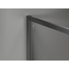 Mexen Kioto-F dušisein Walk-in raamiga 130 x 80 cm, läbipaistev 8 mm, relvmetall - 800-130-202-04-95-080