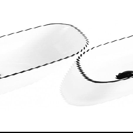 Mexen Rita νεροχύτης επιτραπέζιος 45 x 32 εκ., λευκός/μαύρος χείλος - 21084507