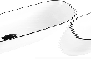 Mexen Rita lavatório de bancada 45 x 32 cm, branco/preto borda - 21084507