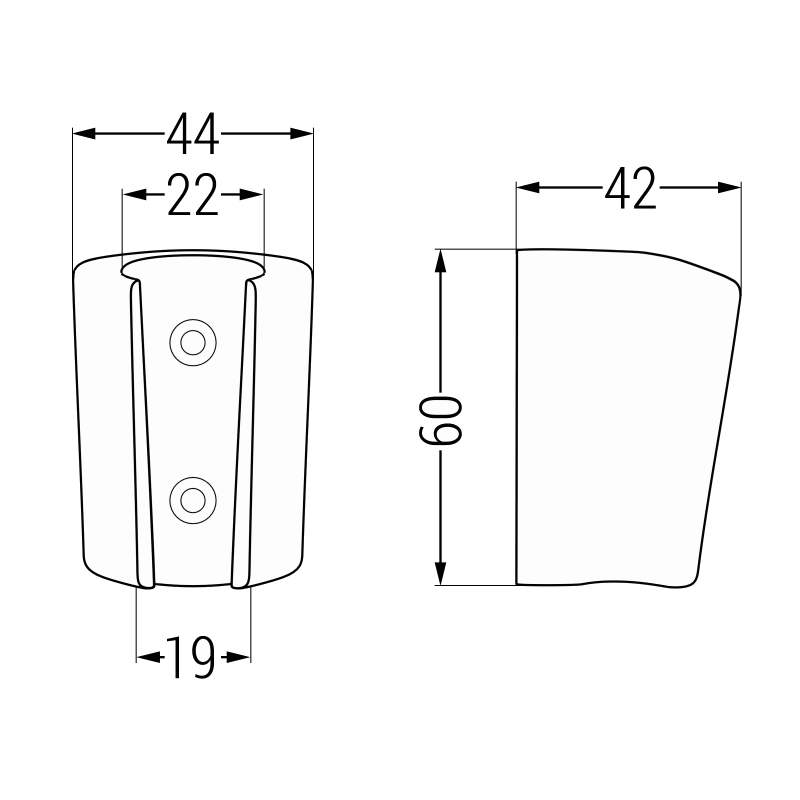 Mexen support de douche, graphite - 79352-66