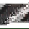 Mexen Kioto-F Duschwand Walk-in mit Rahmen 180 x 115 cm, transparent 8 mm, gebürstetes Kupfer - 800-180-202-04-65-115
