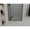 Mexen Roma hinged shower door 90 cm, transparent, black - 854-090-000-70-00