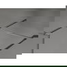 Mexen Kioto-F Duschwand Walk-in mit Rahmen 90 x 70 cm, transparent 8 mm, gebürstetes Gun Grau - 800-090-202-04-66-070