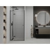 Mexen Roma swing shower doors 110 cm, transparent, black - 854-110-000-70-00