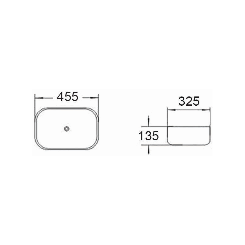 Mexen Rita umywalka nablatowa 45 x 32 cm, biała/srebrna - 21084555