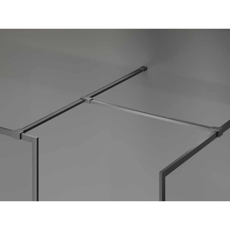 Mexen Kioto-F dušišekk Walk-in raamiga 95 x 80 cm, läbipaistev 8 mm, harjatud kahurhall - 800-095-202-04-66-080