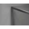 Mexen Kioto-F Duschtür Walk-in mit Rahmen 170 x 95 cm, transparent 8 mm, gebürstet gun gray - 800-170-202-04-66-095