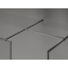 Mexen Kioto-F Duschtür Walk-in mit Rahmen 170 x 95 cm, transparent 8 mm, gebürstet gun gray - 800-170-202-04-66-095
