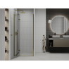 Mexen Roma pivot shower door 110 cm, transparent, gold - 854-110-000-50-00