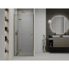 Mexen Roma pivot shower door 110 cm, transparent, gold - 854-110-000-50-00