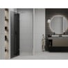 Mexen Roma 70 cm Pivot Shower Door, Graphite, Chrome - 854-070-000-01-40