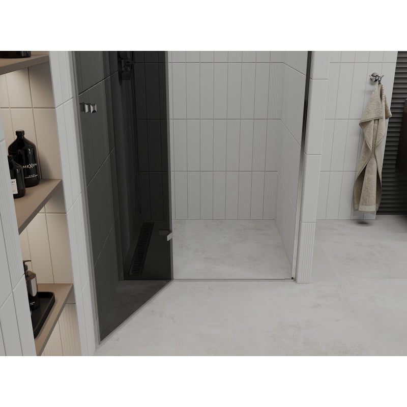 Mexen Roma 70 cm saranoidut suihkuovet, grafiitti, kromi - 854-070-000-01-40