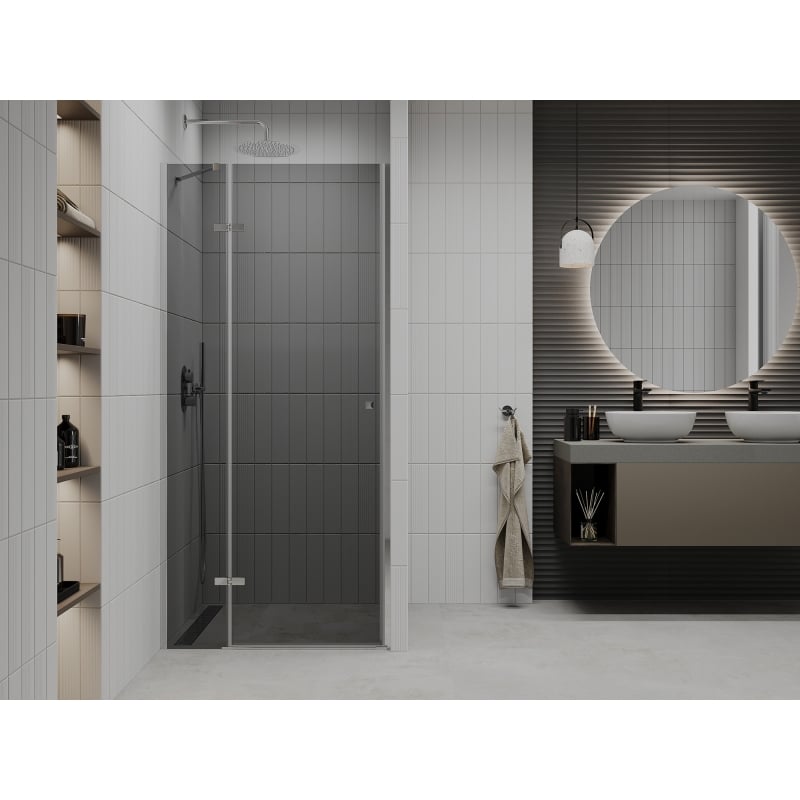 Mexen Roma 110 cm käänduv dušiuks, grafiit, kroom - 854-110-000-01-40