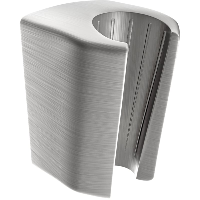Mexen suporte de duche, cinza metalizado escovado - 79352-66