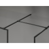 Mexen Kioto-F dušinurk Walk-in raamiga 180 x 120 cm, läbipaistev 8 mm, must - 800-180-202-04-70-120