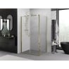 Mexen Exo cabine de douche pivotante 80 x 70 cm, transparente, or - 814-080-070-50-00
