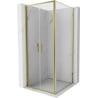 Mexen Exo Duschkabine mit Tür 80 x 80 cm, transparent, Gold - 814-080-080-50-00
