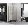 Mexen Exo-B Duo kabina prysznicowa uchylna 80 x 80 cm, transparent, złota - 814-080-080-50-00