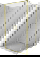 Mexen Exo Duschkabine Drehflügel 80 x 85 cm, transparent, gold - 814-080-085-50-00