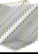 Mexen Exo draaideur douchecabine 90 x 85 cm, transparant, goud - 814-090-085-50-00