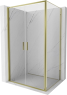 Mexen Exo-B Duo svängdusch 100 x 85 cm, transparent, guld - 814-100-085-50-00