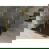 Mexen Omega douchecabine schuifdeur 100 x 90 cm, transparant, goud + Flat douchebak, zwart - 825-100-090-50-00-4070G