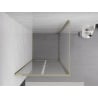 Mexen Exo cabine de douche pivotante 90 x 90 cm, transparent, or - 814-090-090-50-00