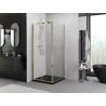 Mexen Exo cabine de douche battante 90 x 90 cm, transparent, or - 814-090-090-50-00