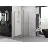 Mexen Exo-B Duo kabina prysznicowa uchylna 90 x 90 cm, transparent, złota - 814-090-090-50-00