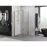 Mexen Exo cabine de douche battante 90 x 90 cm, transparent, or - 814-090-090-50-00