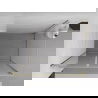 Mexen Exo draaiende douchecabine 90 x 95 cm, transparant, goud - 814-090-095-50-00