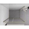 Mexen Exo-R kabina prysznicowa uchylna 130 x 75 cm, transparent, złota - 819-130-075-50-00