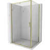 Mexen Exo-R klappbare Duschkabine 145 x 75 cm, transparent, gold - 819-145-075-50-00