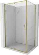 Mexen Exo-R 90 x 80 cm kääntyvä suihkukaappi, läpinäkyvä, kultainen - 819-090-080-50-00