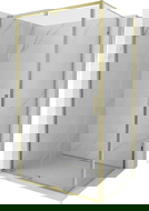 Mexen Exo Duschkabine, Schwenktür, 115 x 80 cm, transparent, gold - 819-115-080-50-00
