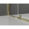 Mexen Exo-R cabina doccia a battente 115 x 80 cm, trasparente, oro - 819-115-080-50-00