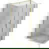 Mexen Exo καμπίνα ντους ανοιγόμενη 125 x 85 cm, διαφανής, χρυσή - 819-125-085-50-00
