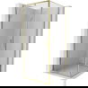 Mexen Exo douchecabine draaibaar 100 x 100 cm, transparant, goud - 819-100-100-50-00