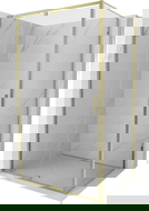 Mexen Exo duschkabin med gångjärnsdörr 105 x 100 cm, transparent, guld - 819-105-100-50-00