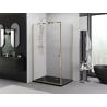 Mexen Exo Duschkabine schwenkbar 140 x 100 cm, transparent, gold - 819-140-100-50-00