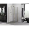 Mexen Exo pivot shower enclosure 80 x 80 cm, transparent, gold - 8182-080-080-50-00