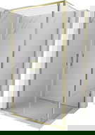 Mexen Exo cabina doccia ad anta battente 90 x 85 cm, trasparente, oro - 8182-090-085-50-00