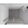 Mexen Exo-BR Duo duschkabin med gångjärn 100 x 85 cm, transparent, guld - 8182-100-085-50-00