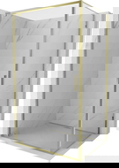 Mexen Exo douchecabine met draaideur 85 x 70 cm, transparant, goud - 8181-085-070-50-00