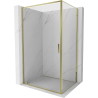 Mexen Exo-BR καμπίνα ντουζιέρας ανοιγόμενη 100 x 70 cm, διάφανη, χρυσή